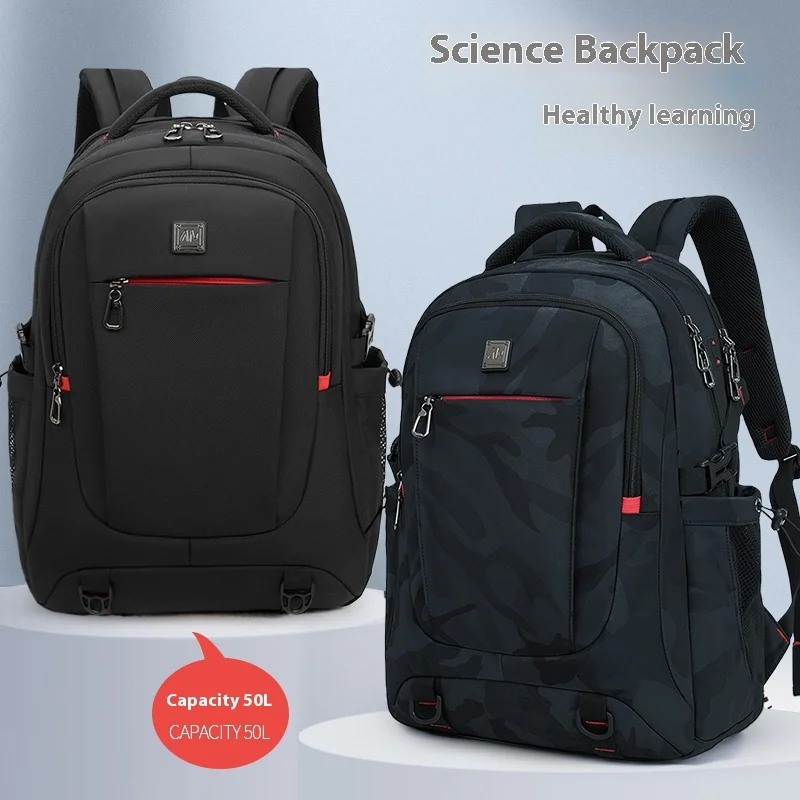 

Backpack for elementary, middle, and high school students, with a large capacity and ultra lightweight design, reducing the burd