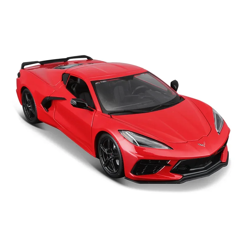 Maisto Chevrolet Corvette  1:18 2020 Stingray Coupe Sports Car Diecast Model Edition Alloy Luxury Sports Vehicle Model Car Gifts