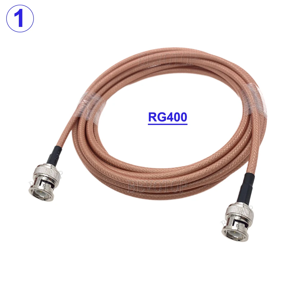 RG400 Cable Double Shielded BNC Male to BNC Male Plug High Quality Low Loss 50-3 50 Ohm RF Coaxial Cable Jumper Adapter 10CM-30M