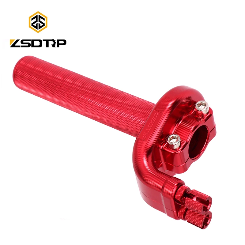 ZSDTRP 7/8'' Motorcycle Handlebar Tube Throttle Assembly Twist Grip Double Cable Design For Honda XL XR 250 350 450 600