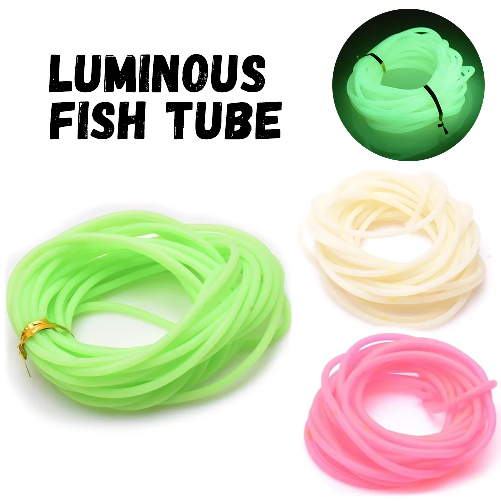 

Anti-Tangle & Bite-Resistant Glow-in-the-Dark Fishing Line Tube - Multi-Color & Multi-Functional, Specialized for Night Fishing