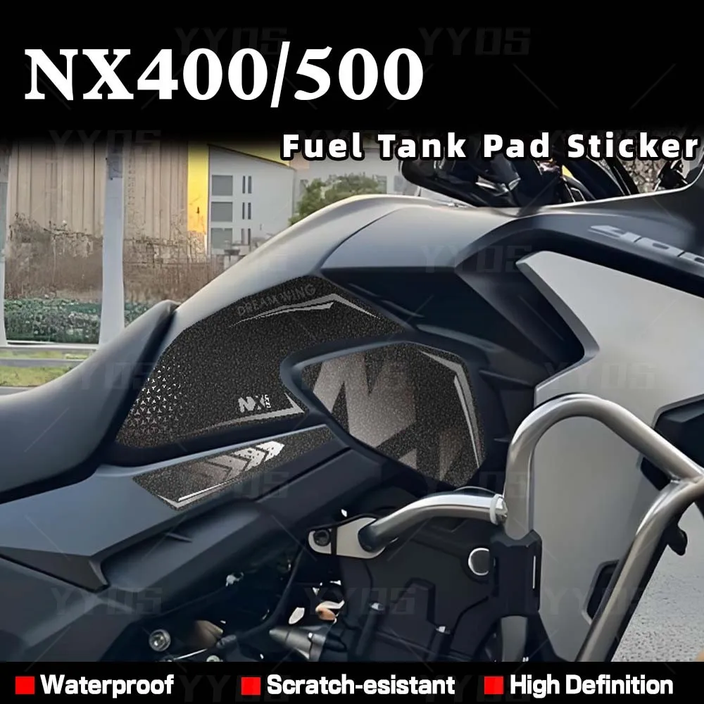

Мотоциклетная толстая матовая наклейка на топливный бак, набор накладок для крышки бензобака, водонепроницаемые наклейки с защитой от царапин для nx400 500 NX400/500 Adventure
