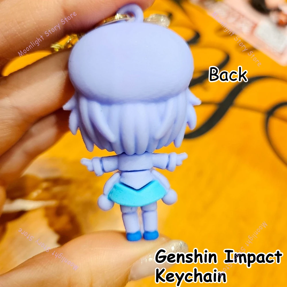 Genshin Impact Chibi брелок с рисунком Zhongli Tartaglia кулон подарок для фаната Коллекционные модные украшения декоративный рюкзак ключ