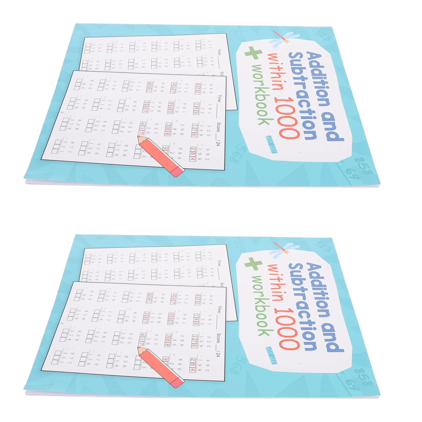2 Books Addition Subtraction Workbook Mixed Operations Math Exercises Daily Math Drills School Arithmetic Practice Workbook