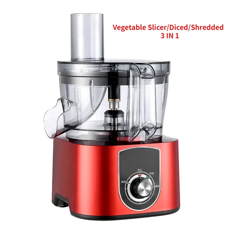 110/220V Professional Electric Vegetable Slicer/Diced/Shredded 3 in 1 with Perfect for Diced Potatoes and Carrots Cucumber