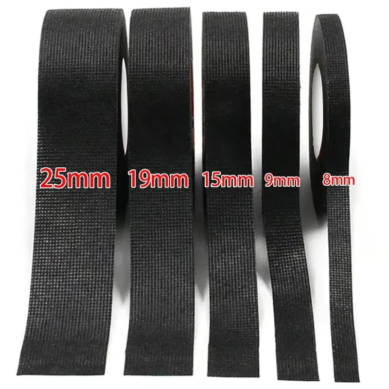 Electrical Tape Heat Resistant Wiring Harness Fabric Waterproof Automotive Insulating Adhesive Cloth for Cable Wire Wrap 1/3/5Pc
