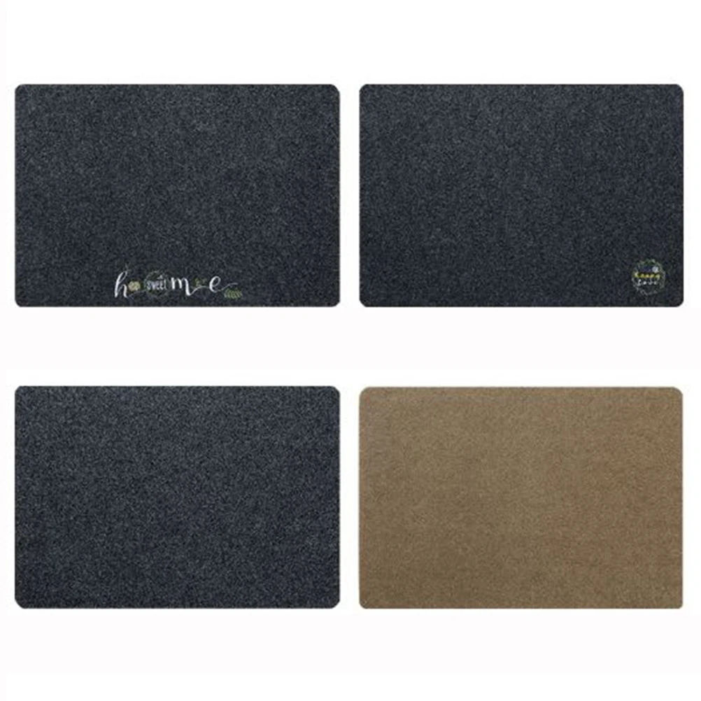 

50 X80cm Wear-resistant Entrance Carpet Rugs Washable Doormat Household Dark Grey