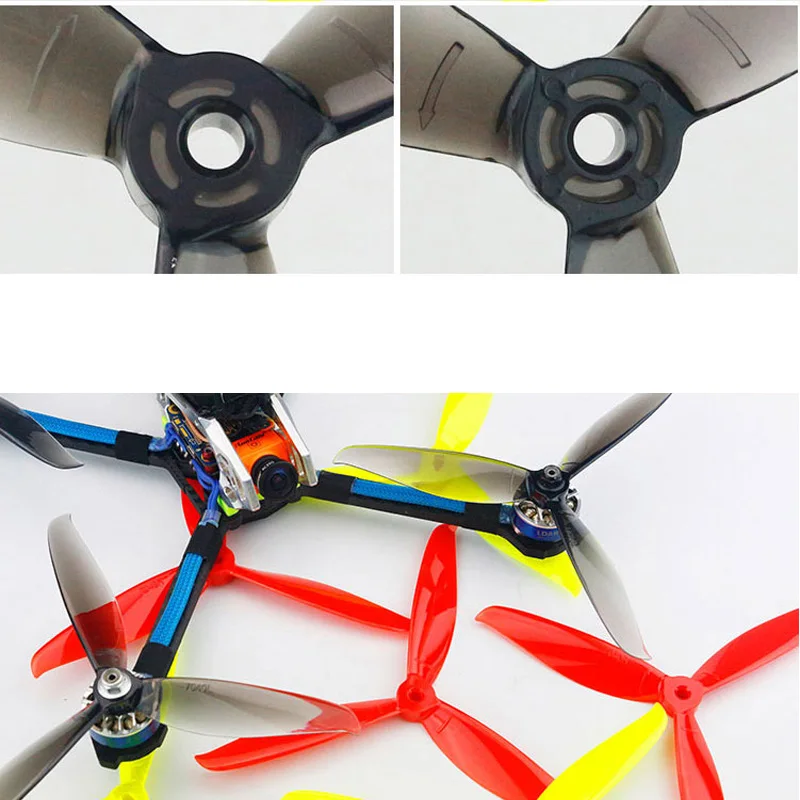 Hélice de 3 palas para Dron de control remoto, accesorios para cuadricóptero de carreras, piezas de bricolaje, alta calidad, 7040, 7 pulgadas, 8 CW,