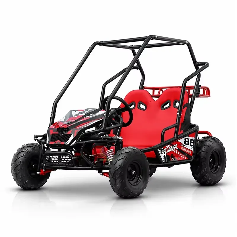 YWM Certificate Mota 125cc Two Seat Off Road Go Kart Powered Karts Dune Buggy for Adults and Kids
