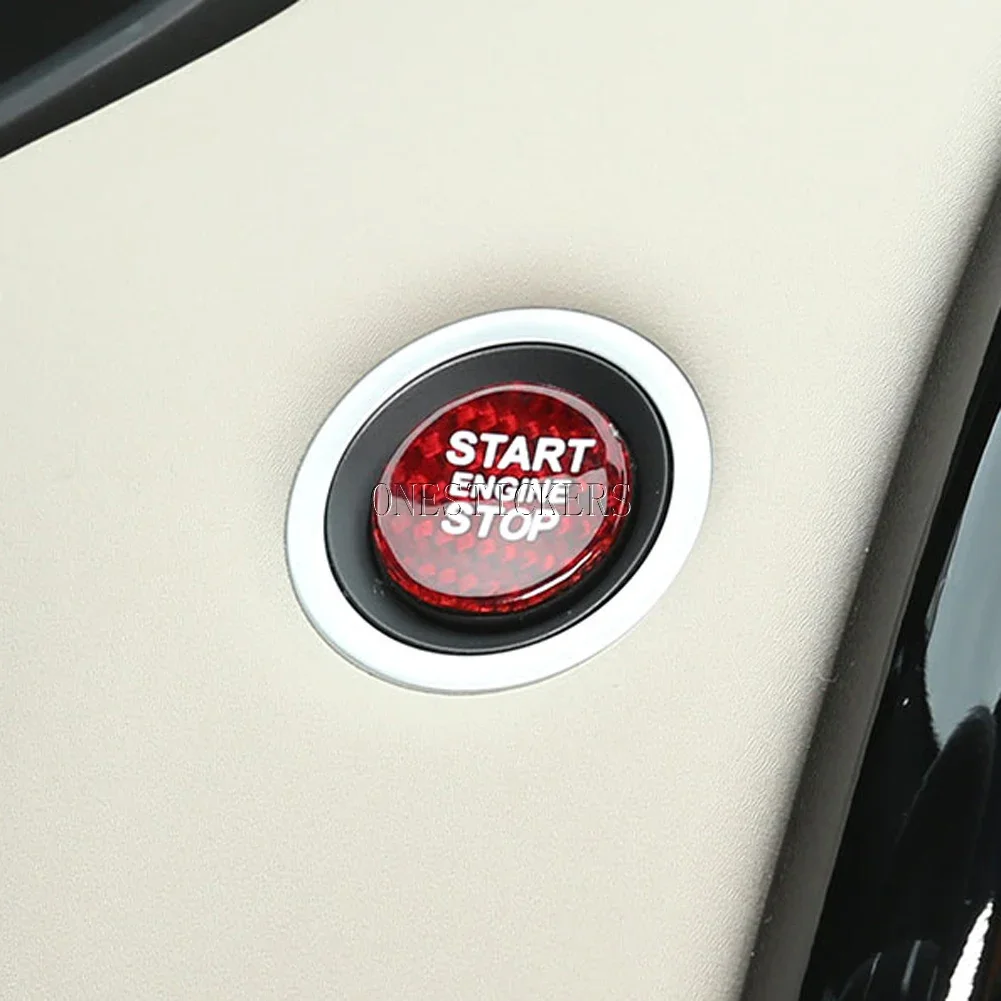 For Land Rover Discovery 5 Range Rover Sport Vogue Evoque Velar For Jaguar E-PACE XJ F-Type Engine Start Stop Button Trim Cover