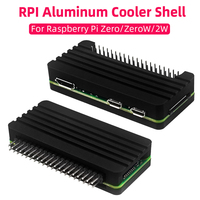 Raspberry Pi Zero Aluminum Case Passive Cooler Shell with Silicone Cooling Pad GPIO Header for Raspberry Pi Zero / Zero W / 2W