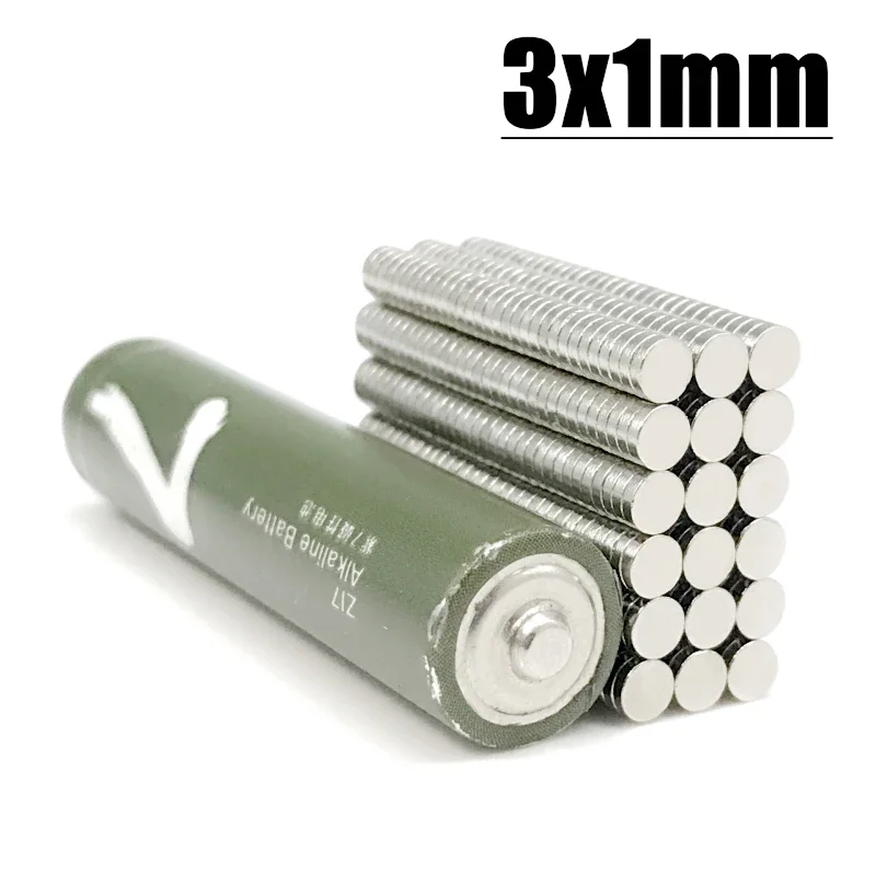3*1mm magnet 100-10000pcs N35 NdFeB Permanent Magnetic Imanes Neodymium Magnet Fridge Magnets 3x1mm Magnet Accessory