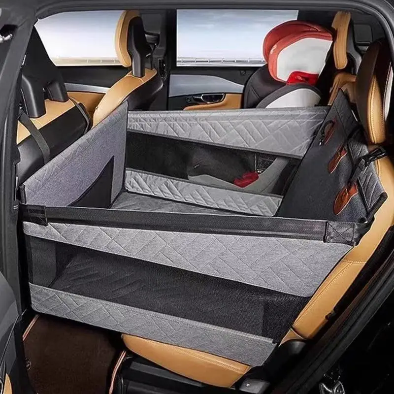 

For Car Rear Seat Waterproof Belt with Mesh Pocket Dog Hammock Suitable for Small To Large Dogs Car Seat Pet Nest Nest Rear Seat