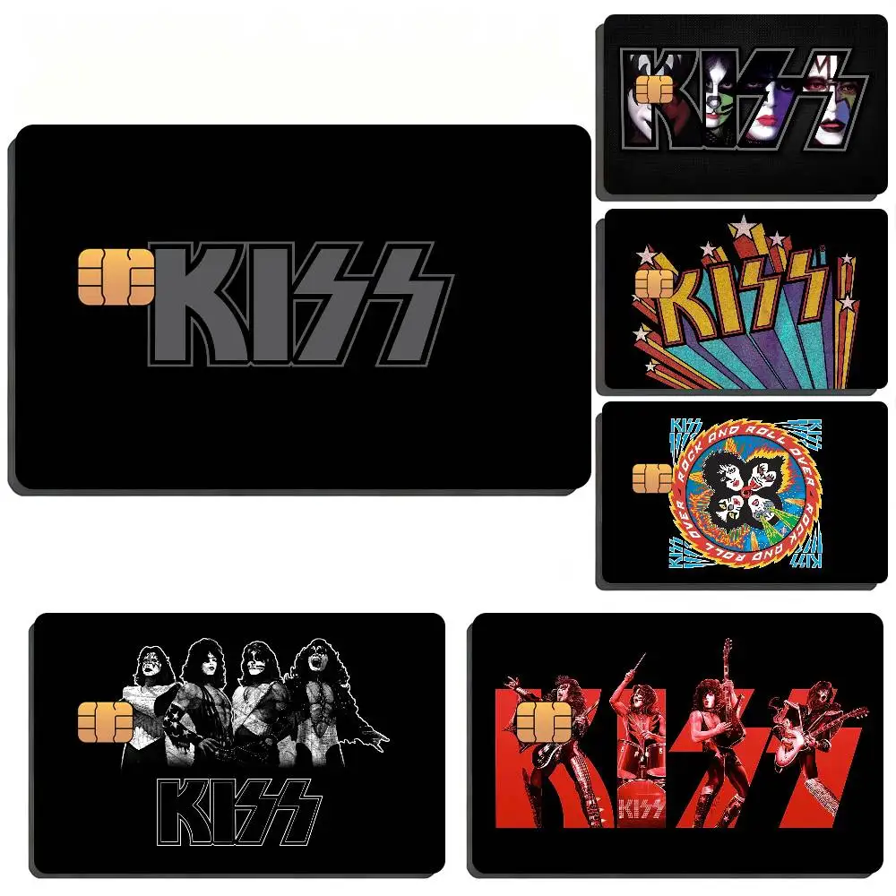Band K-KISS Bank Card Sticker Film Tape Skin For Credit Card Debit Card Waterproof Stickers