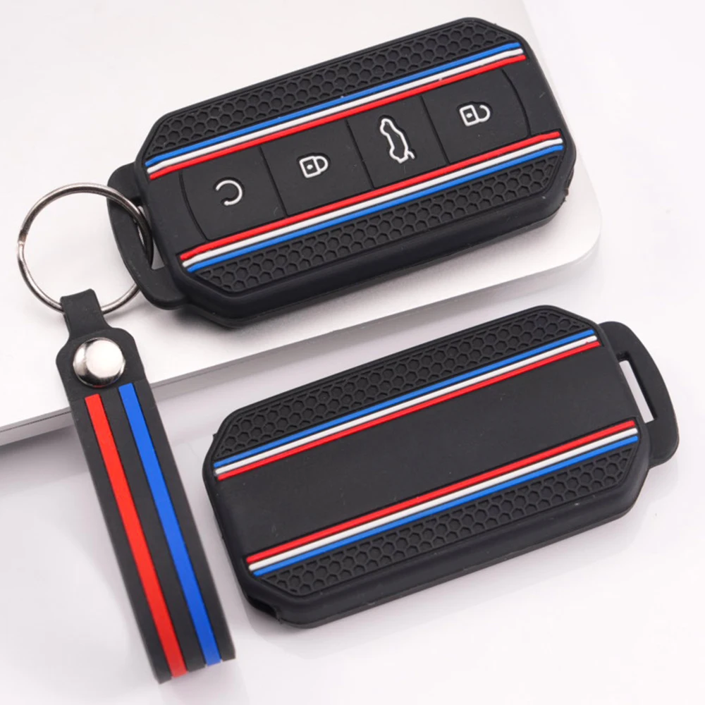 Key Fob Case With Keychain For Chery Jaecoo J5 Jaecoo J7 Tiggo 7 Pro Tiggo 7 Pro Max Tiggo 8 Tiggo 9 Omoda C5 Omoda E5 Daily Use