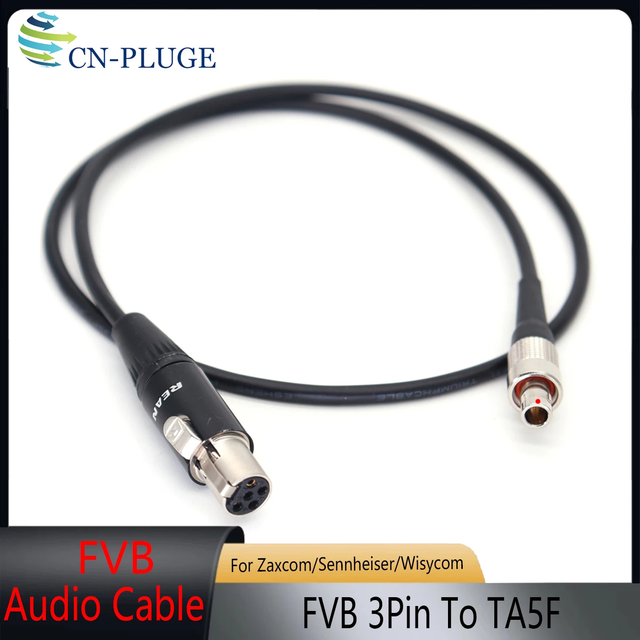 FVB 3Pin to TA5F Mini XLR 5Pin Female Audio Cable for Sennheiser SK2000 Wisycom MTP40 MTP41 Lectrosonics SRc5P Sound Devices 633