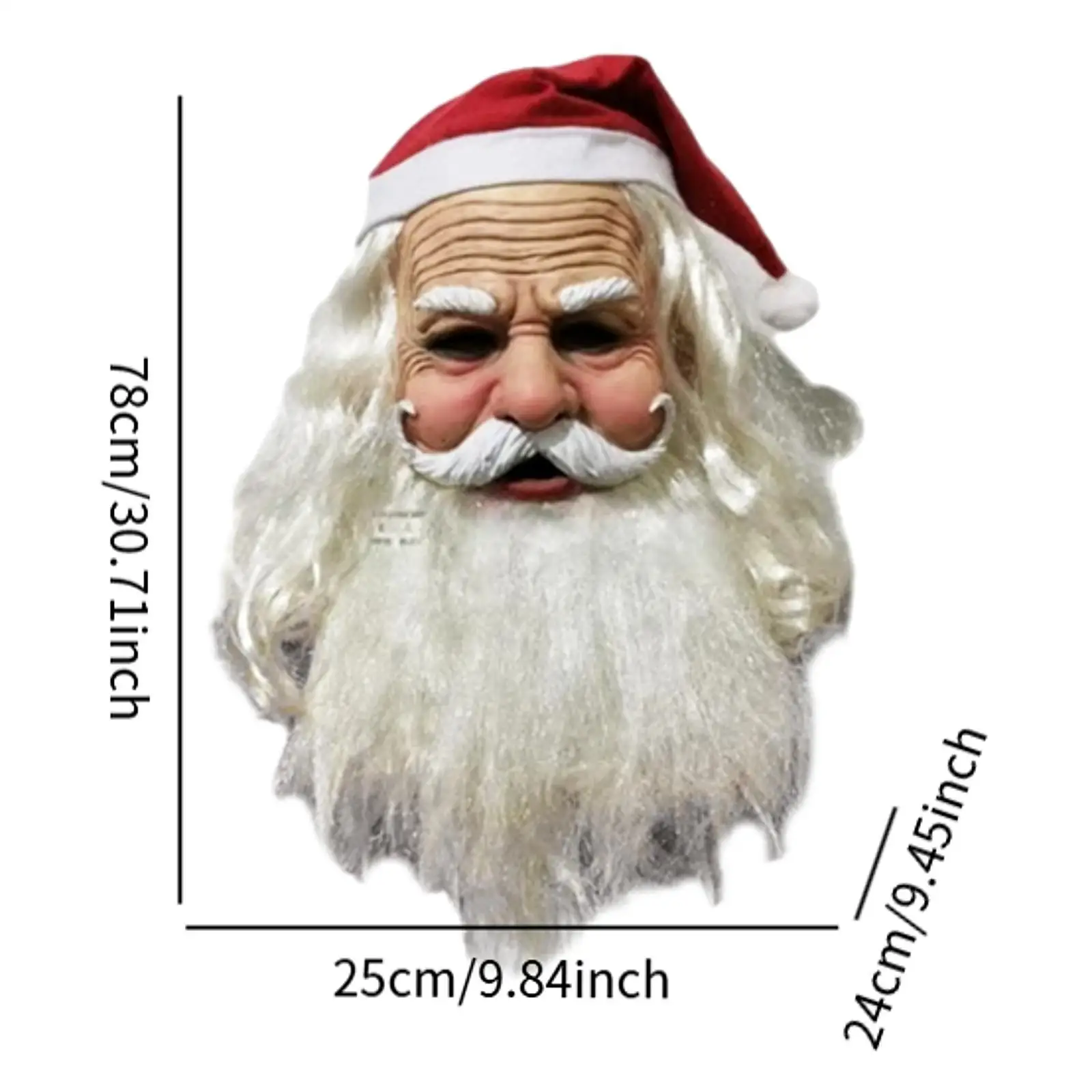 Christmas Latex Mask Convenient for wearing Realistic Headgear for Theaters Festival Party Fancy Dress Costumes Masquerade