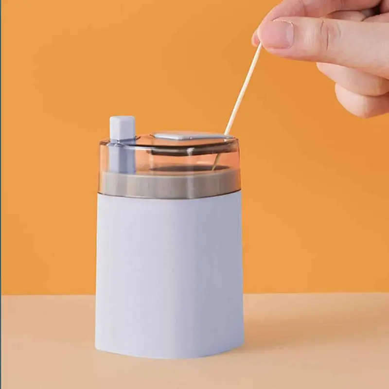 Portable Toothpicks Box Pop-Up Automatic Tooth Pick Dispenser Storage Case For Kitchen Restaurant Home Living Room