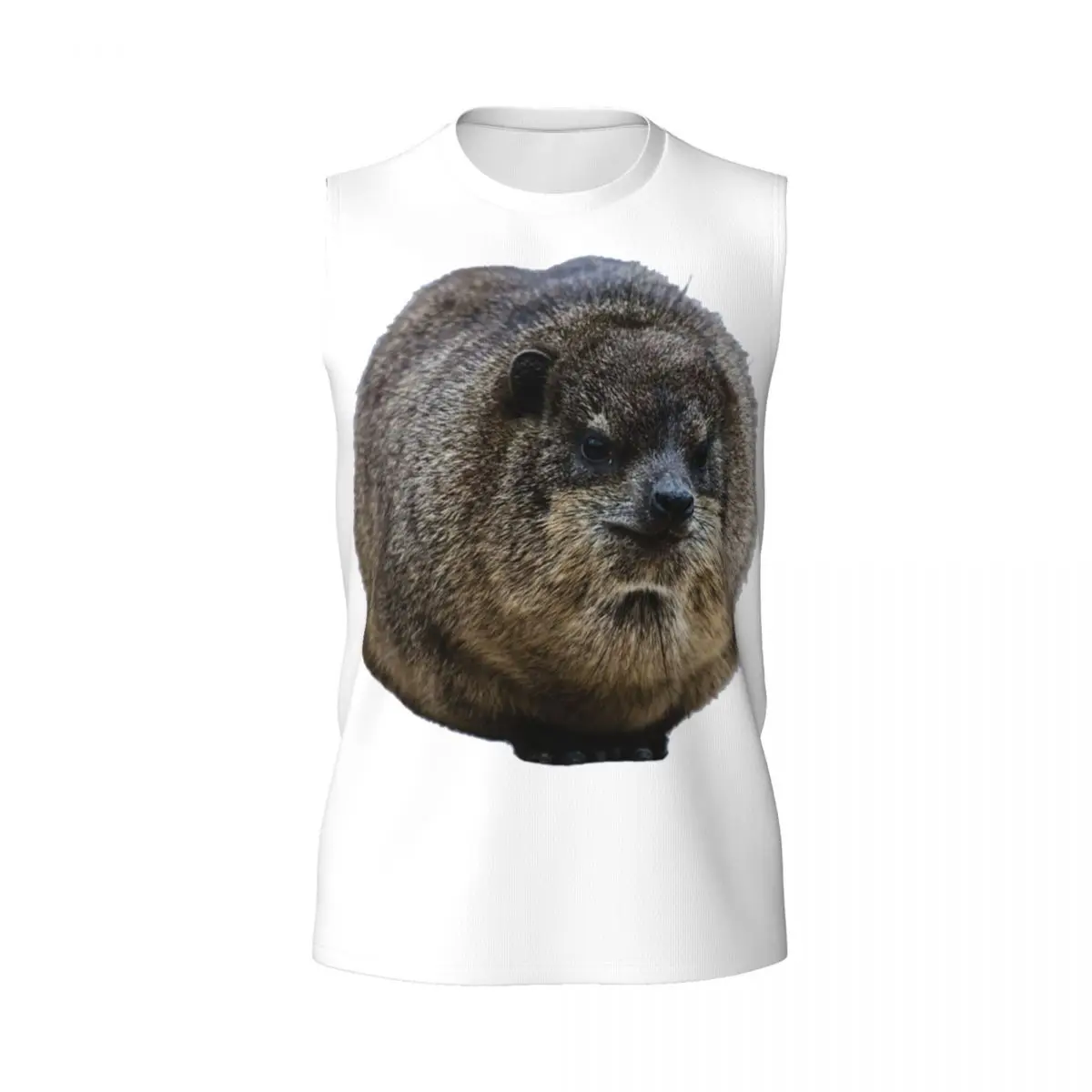 Hyrax Coquette Or Croquette Men Printed Sleeveless T-shirt Casual Hip Hop Street Style Beach Holiday Tank Tops