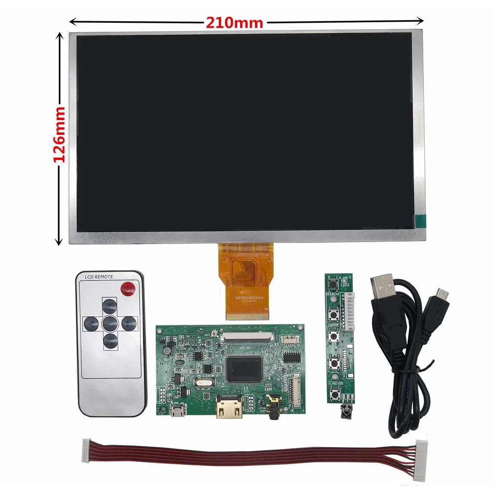 Imagem -03 - Multipurpose Faça Você Mesmo Kit Monitor Lcd Display Screen Digitizer Painel Touchscreen Driver Control Board Áudio Hdmi-compatível 9