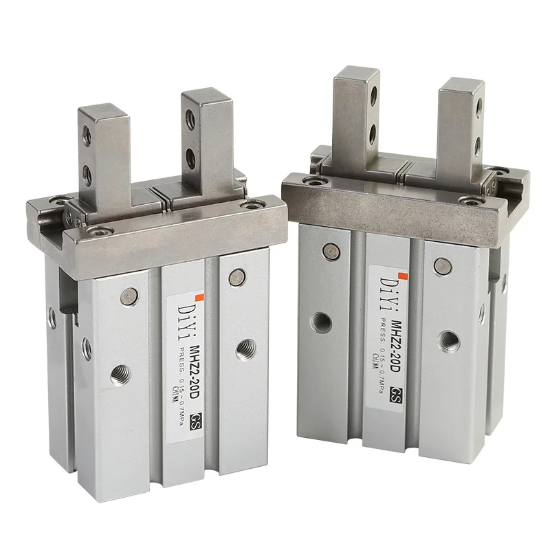 SMC Type Pneumatic Finger Cylinder MHZ2-10D 16D 20D 25D 32D 40D Parallel Air Gripper for Robot
