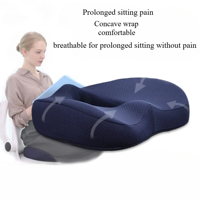 Summer Memory Foam Non-Slip Seat Cushion For Office Chair Tailbone Pain Relief Breathable Mesh Seat Cushion Pillow Pad