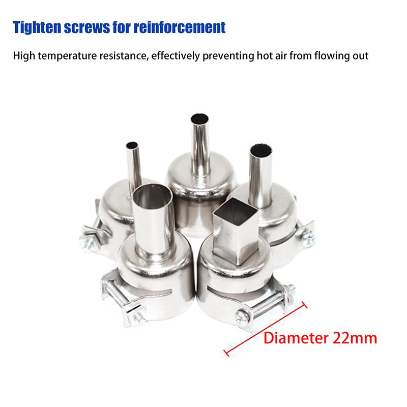 Tight-Space BGA Repair Nozzle, 3-8mm Adjustable Elbow for Hard-to-Reach Chips, Fits 850 Hot Air Stations, Makes Rework Easier