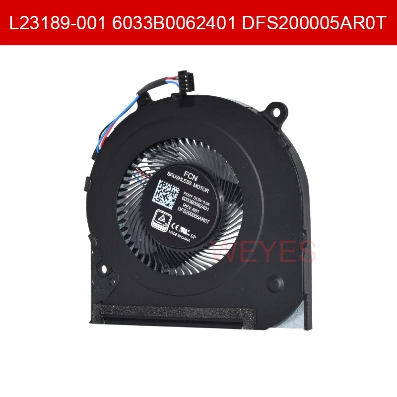 

L23189-001 6033B0062401 DFS200005AR0T For HP 14-CF 14-CK 14-CM 240 246 G7 240G7 246G7 14S-DP New CPU Cooler Fan