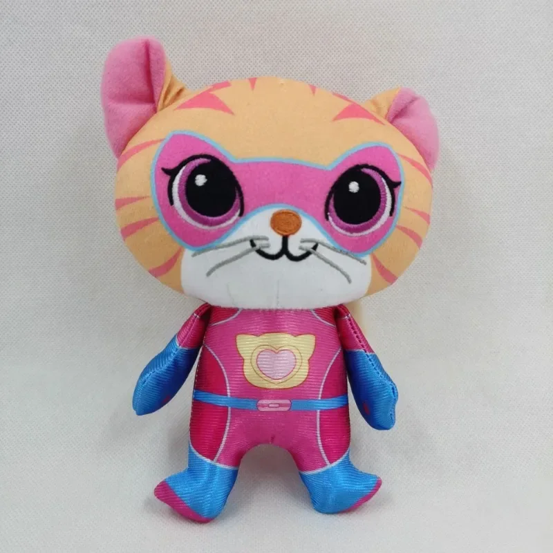 18cm Super Kitties Pluszowa lalka Anime Kitty Team Kreskówka Pluszowa lalka Miękkie pluszaki Kociak Lalka Zabawka na prezenty urodzinowe dla dziewczynki