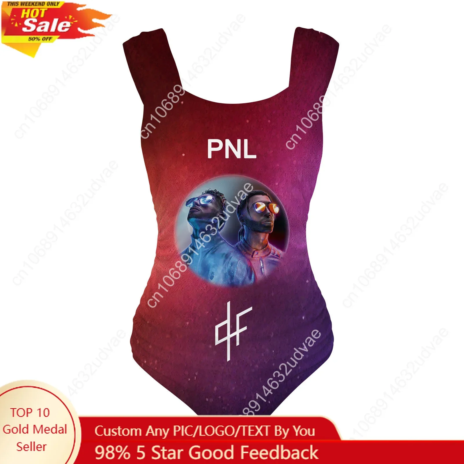 Le Monde Chico Swimsuit PNL Album French Rapper Wide Strap Women Bathing Suits Swimwear Summer Sexy Bikini Customized Beachwear
