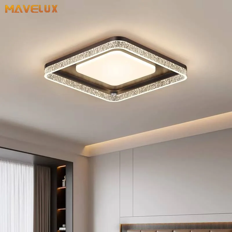 Light Luxury Led Bedroom Ceiling Light Simple Ice Crack Living Room Dining Room Ceiling Lamp Modern Home Interior Lighting Lamps
