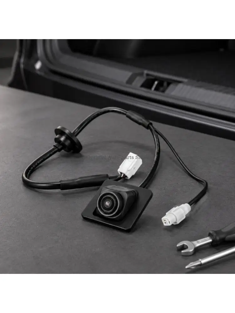 23642496 Replacement Camera Assembly for Baojun 530 with Integrated Square Mounting Panel and Attached Cable for the Vehicle's