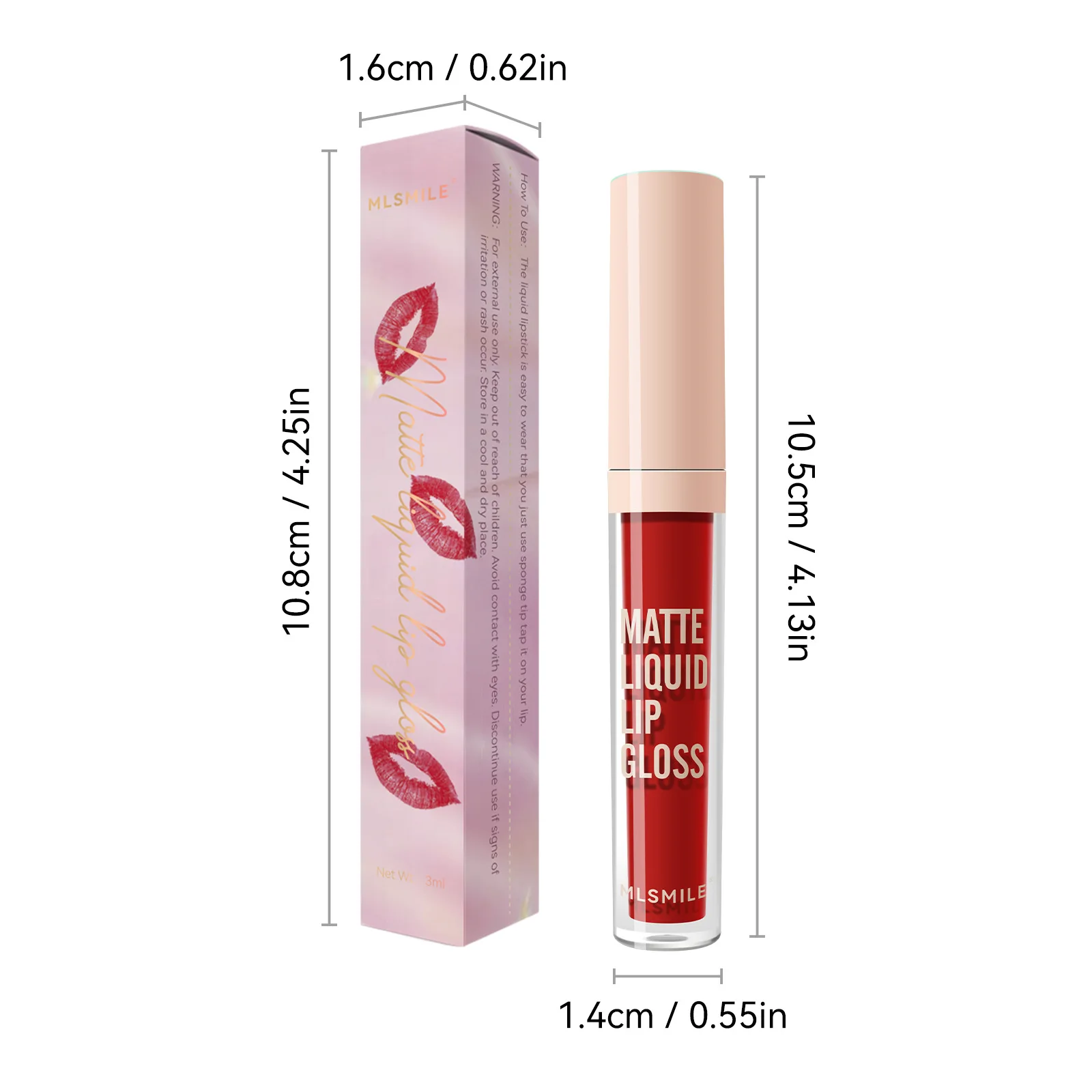 Waterproof Nude Lip Gloss 7Colors Lasting Velvet Matte Liquid Lipstick Moisturizing Non-stick Cup Lip Glaze Lip Makeup Cosmetic