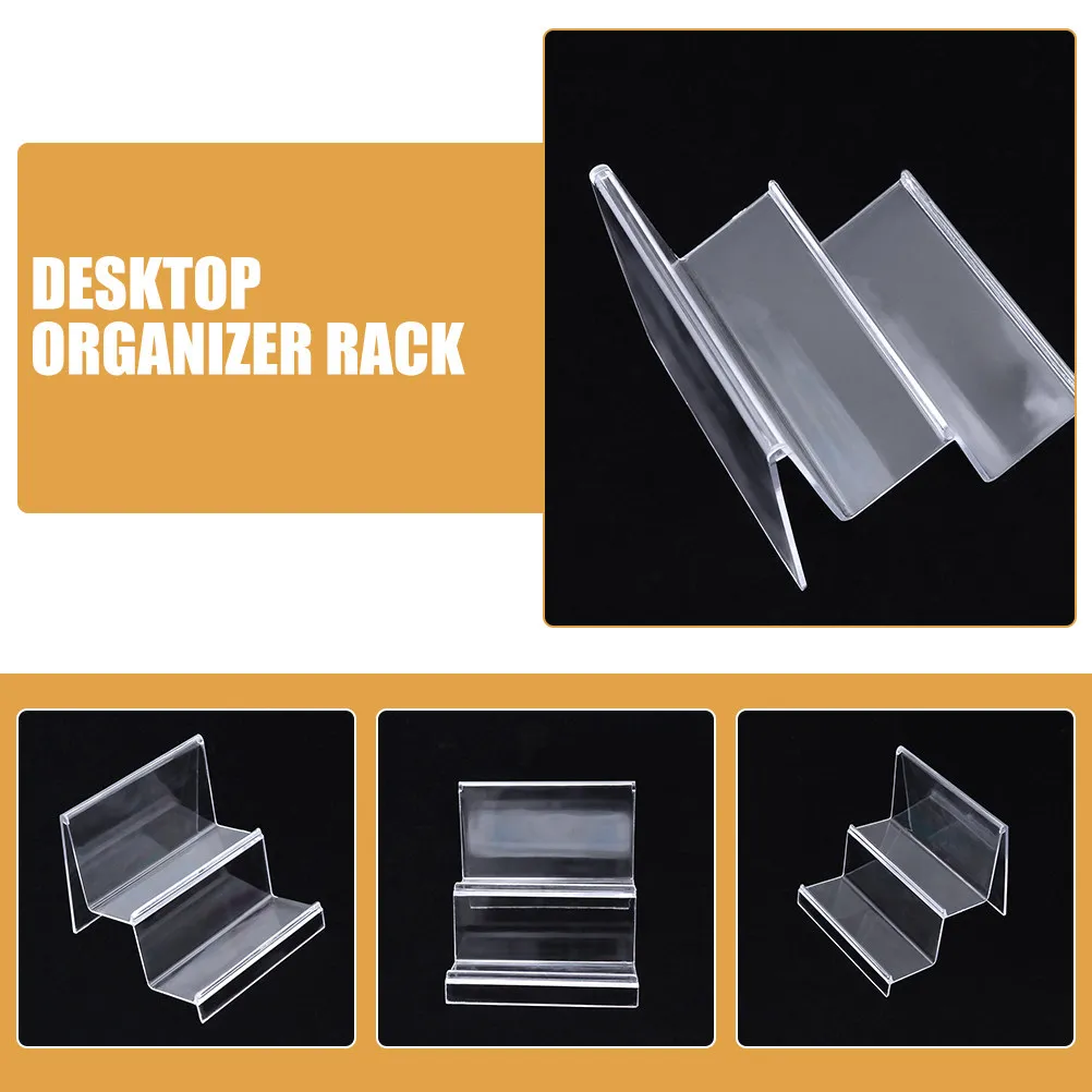 2 Pcs Wallet Purse Display Stand Storage Shelf for Riser Holder Rack Purses Desktop