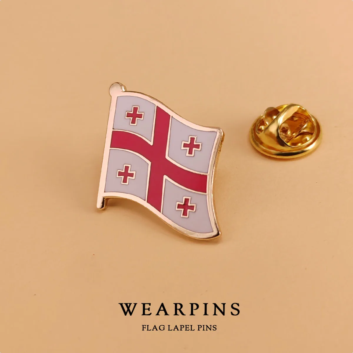 Georgia National Flag Lapel Pins Country Badges