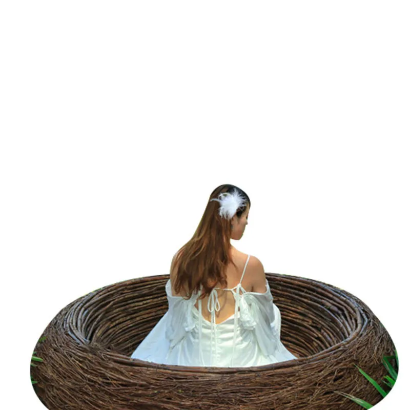 

Seaside scenic spot Hanging basket hotel B & B Internet celebrity photo clock in props