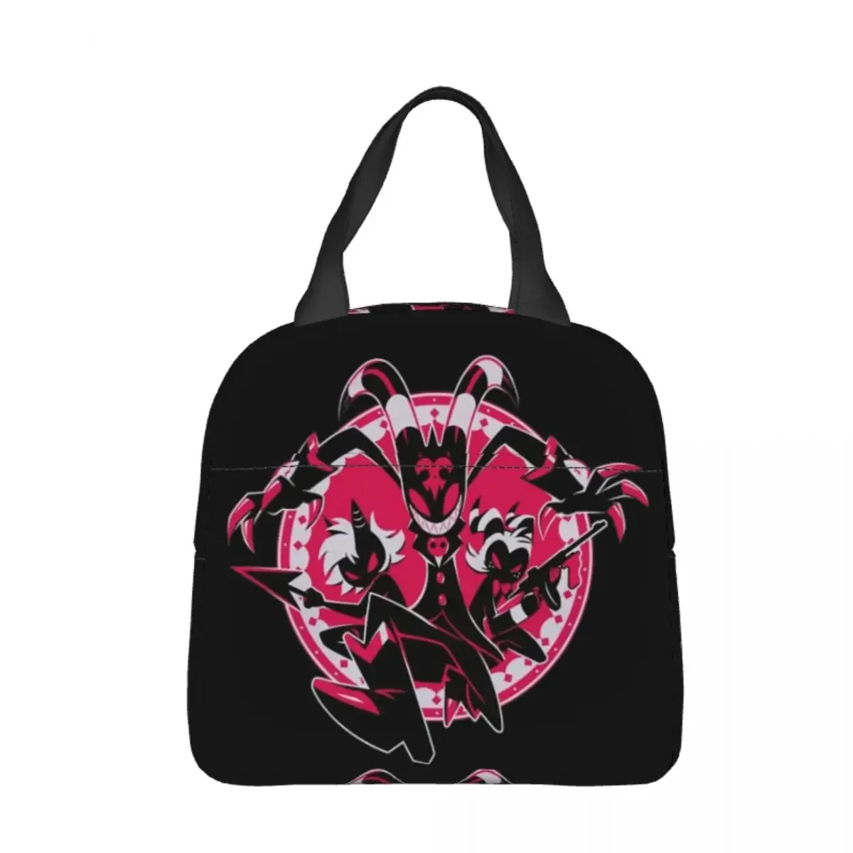 I.M.P Team Hazbin Hotels Insulated Lunch Bags Helluva Boss Reusable Thermal Bag Tote Lunch Box College Picnic Food Bag