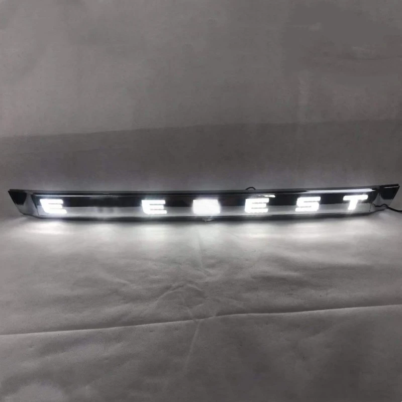 For Ford Everest Endeavour 2015 2016 2017 2018 Chromed Black Color Car LED Trunk Lamp Rear Warning Light Brake Lamp