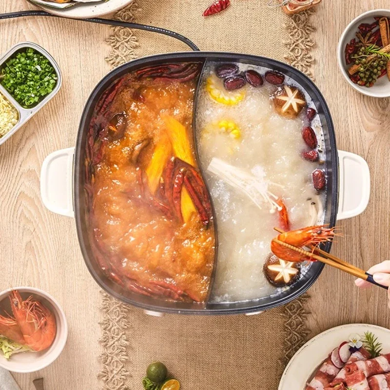 FirmHome StoreBear Electric Hot Pot Multi-functional Integrated Mandarin Duck Pot Household Split Hot Pot Large Capacity New Mo