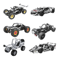 3D Metal Building Block Kit Creative DIY Racing Off-road Vehicle Model Screws And Nuts Disassembly Car Children's Education Toys