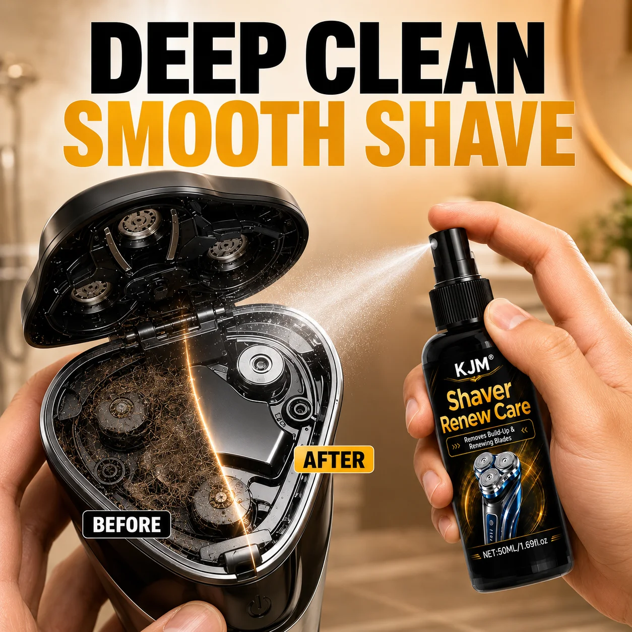 Multifunctional Electric Shaver Blade Lubricating Cleaner Spray Car Interior Metal Fittings Grime Residue Removal Care Spray