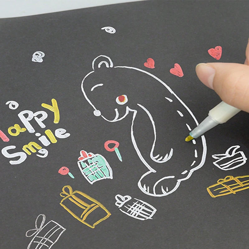 Bview Art 6/12 قطعة أقلام تحديد طلاء أكريليك ذات طرف رفيع للغاية للقماش والأسطح السيراميكية ، لوازم فنية لصنع الحرف اليدوية