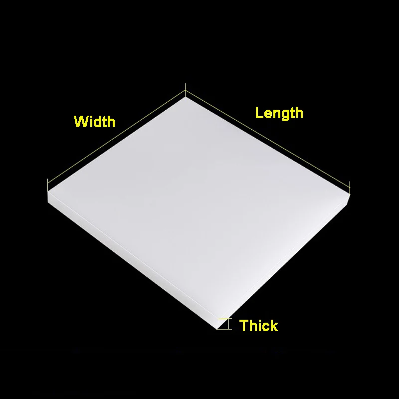 1-4 قطعة سميكة 1-50 مللي متر الأبيض ورقة البولي بروبلين PP لوحة البلاستيك مجلس الصلب مجلس حجم 50x50 مللي متر 60x60 80x80 50x100 مللي متر 100x100 مللي متر