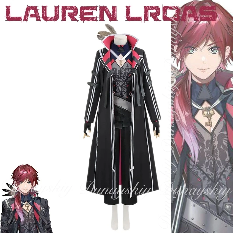 NIJISANJI Lauren Lroas First Team A Member Of Youth of the Urban Security Force The Dashing Officer Cosplay Costume Full Of Suit