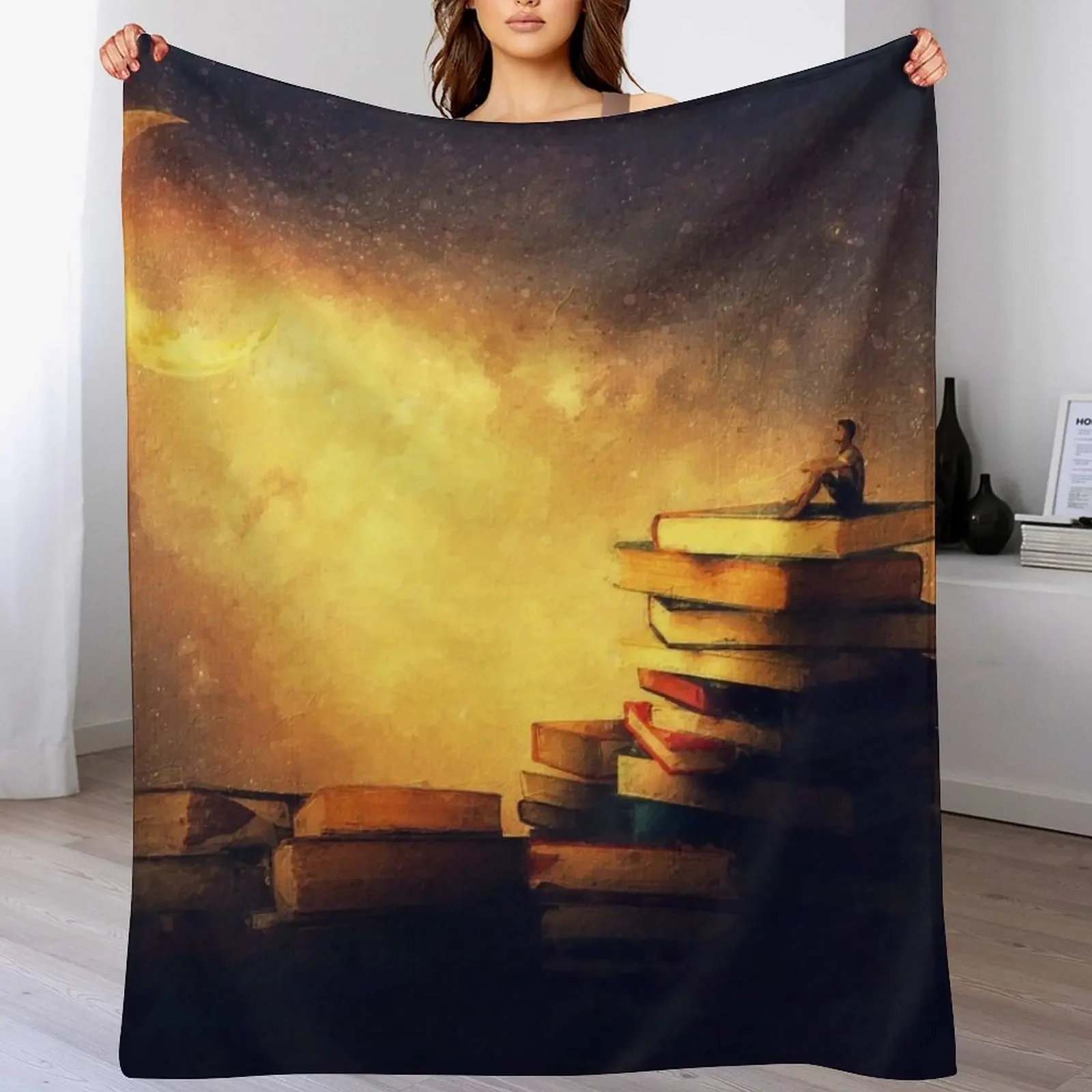 

Magic night stories Throw Blanket Year Round Soft Comfortable Blanket for Home