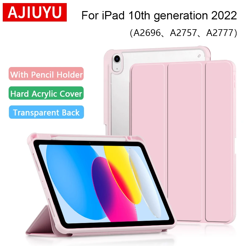 

Funda для iPad 10, 2022, планшет 10-го поколения, детский магнитный складной смарт-чехол для iPad 10, 10,9 дюймов, чехол для планшета с гнездом для ручки