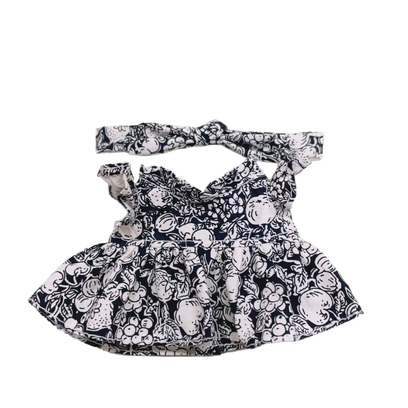 Labubu Doll Clothes Butterfly Knot Floral Set 17cm Plush Doll Clothes Replacement Labubu I II Idol Doll Sitting Party
