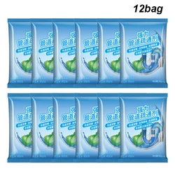 12 мешков, бытовой очиститель для слива, дезодорант, для кухни, туалета, ванны, порошок для очистки труб, дренажный инструмент, предотвращает засорение