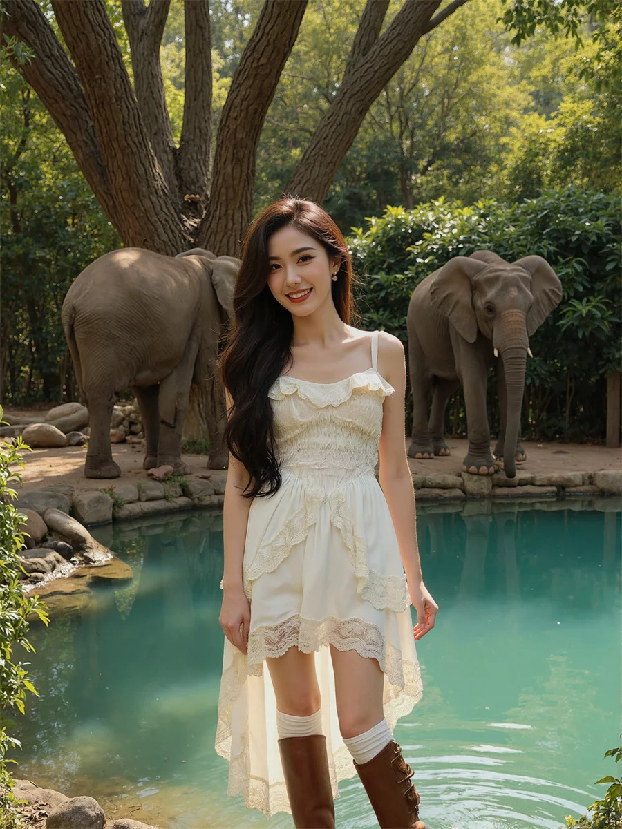 Vestido feminino linha a com cadarço e babados, botões rosa, decote em coração, zíper fino, xadrez em camadas, confortável, coquetel, princesa