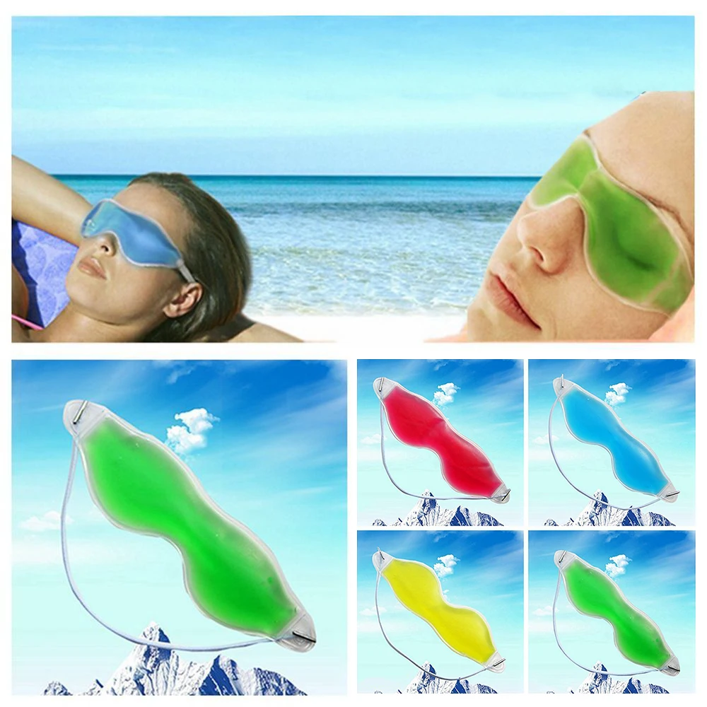 Colors Remove Dark Circle Gel Cold Sleeping Eye Mask Goggles Gel Sleep Eye Protection Ice Cool Soothing Tired Eye Care Tools